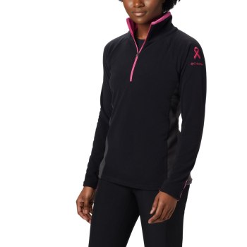 Columbia TTIP Glacial 1/2 Zip Top Fleece, Sudaderas Negros Grises Oscuro Para Mujer | 945318-IPA